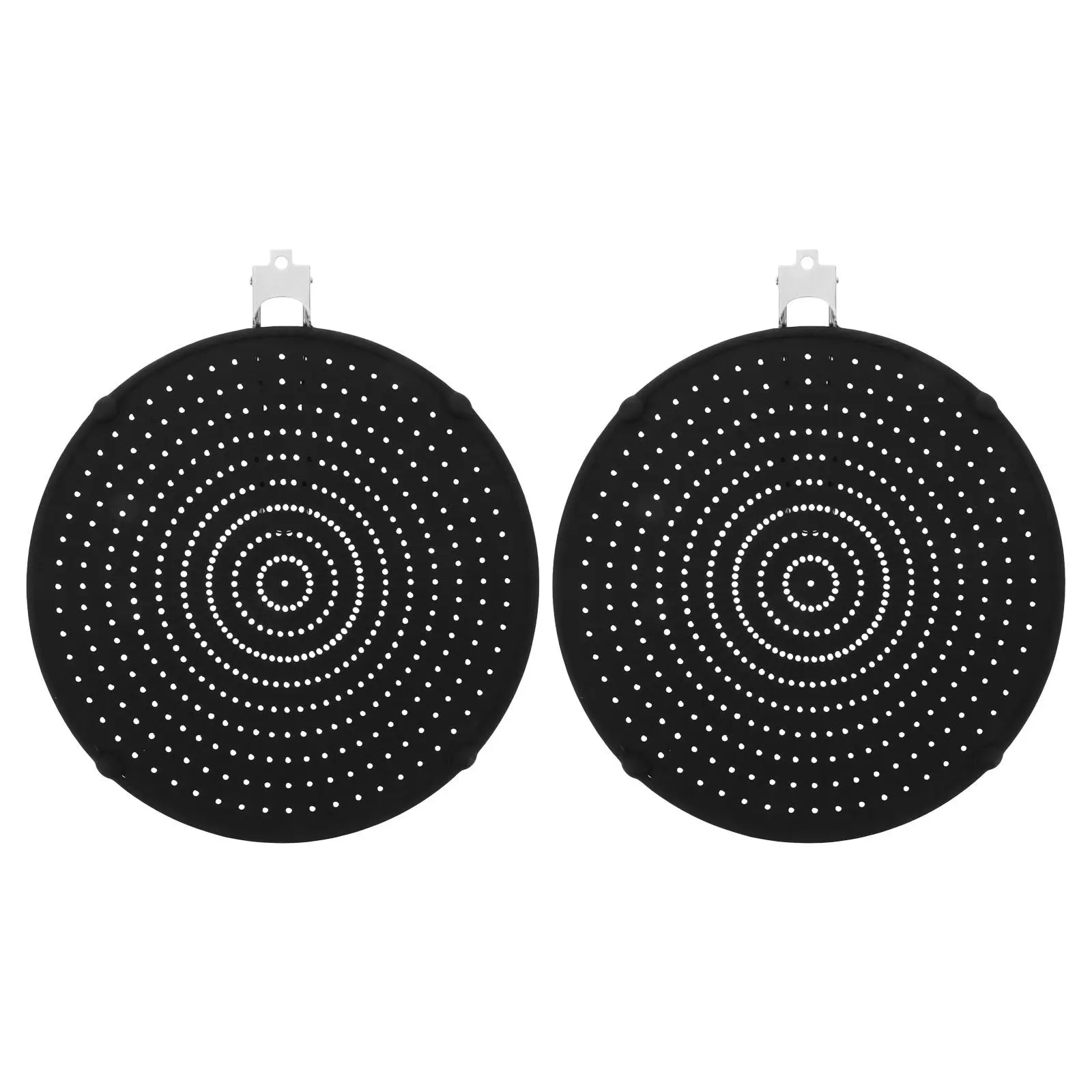 2Pcs Silicone Oil Splatter Guard for Frying Pan Heat Resistant 20 Inch Foldable Handle Mesh Screen Kitchen Pan Protector