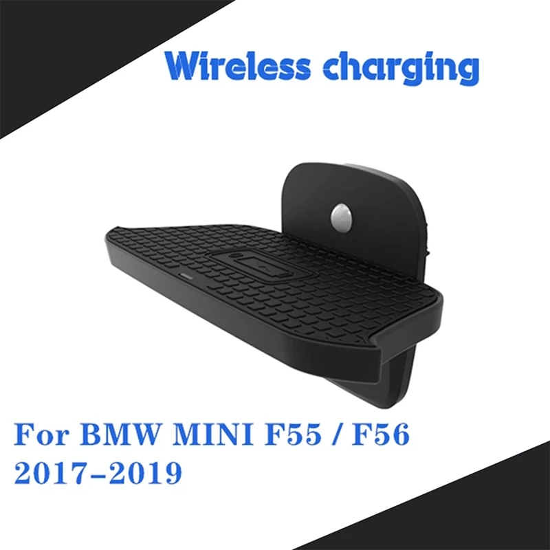 

Car Dashboard Holder Quick Wireless Charger Accessories Component For BMW Mini Cooper S Hatch F55 F56 2017-2019