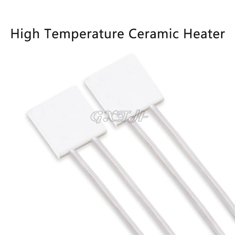 

5PCS 10*10mm Miniature High Temperature Ceramic Heater Ultra-thin Dry-fired MCH Electric Heater With Hole