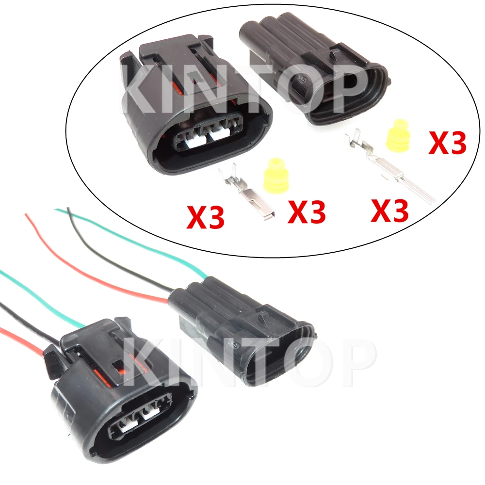 

1 Set 3 Pins 90980-11348 90980-11349 Car Male Female Electric Generator Regulator Wire Cable Socket Starter 6188-0282 6189-0443