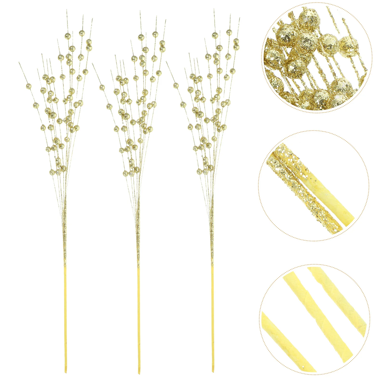 

5pcs Christmas Berry Picks Artificial Berries Branches For Christmas Tree Decoration Holiday Crafts Xmas Party Supplies Winter