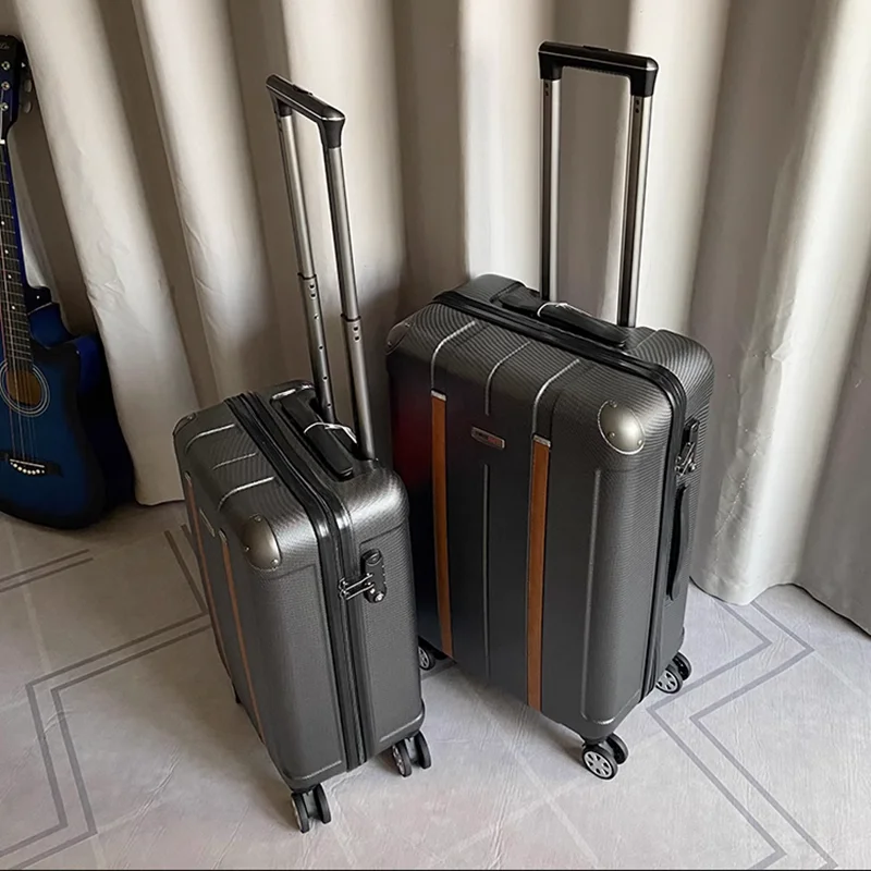 Luggage Men and women 20 scratch-resistant boarding case Retro Travel case 24 silent password trolley suitcase