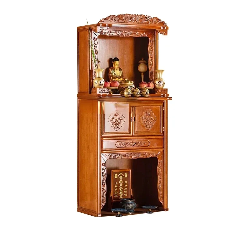 

Solid Wood Buddha Shrine Clothes Closet Worship Table Buddha Cabinet