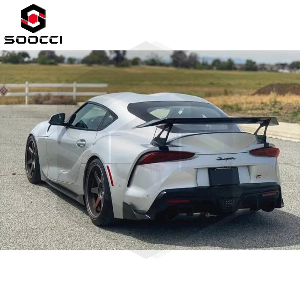 Carbon Fiber Vol Style GT Spoiler for Toyota Supra A90 GR MK5 Trunk Splitter Lip Rear Wing Body Kit 2019+