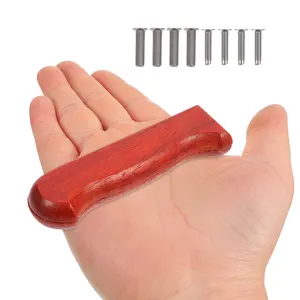 Smooth Polished Wood Cutter Handle Replacement for Kitchen Knives Ergonomic Design Comfort Grip Sturdy Impact Resistant Easy