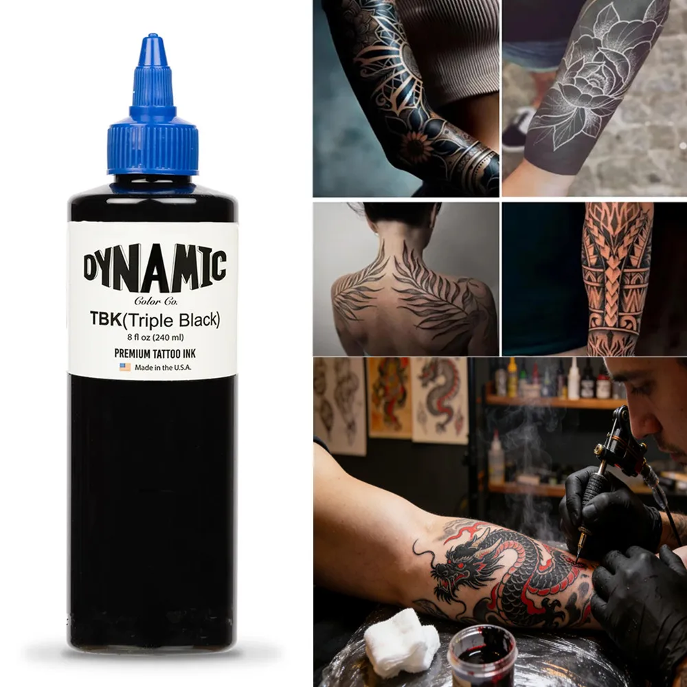 

Чернила для татуировок TBK BLK 8OZ 240 мл Triple Black, профессиональный пигмент для боди-арта, перманентные чернила для тату, профессиональные черные чернила для татуировок, 1 шт.