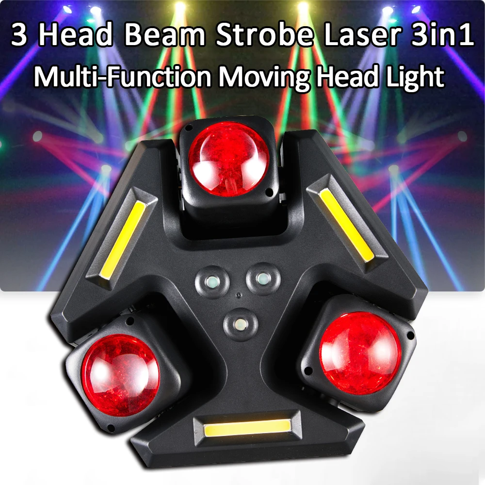 strobe laser stage effect light girando moving head light 3 head beam bar party stage performance dj equipment 01