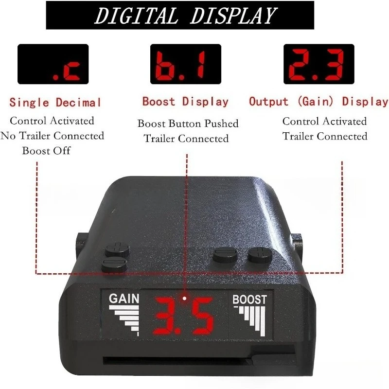 Generic Time Delay Trailer Brake Controller, Reference Part Number 8507111, 1 Piece