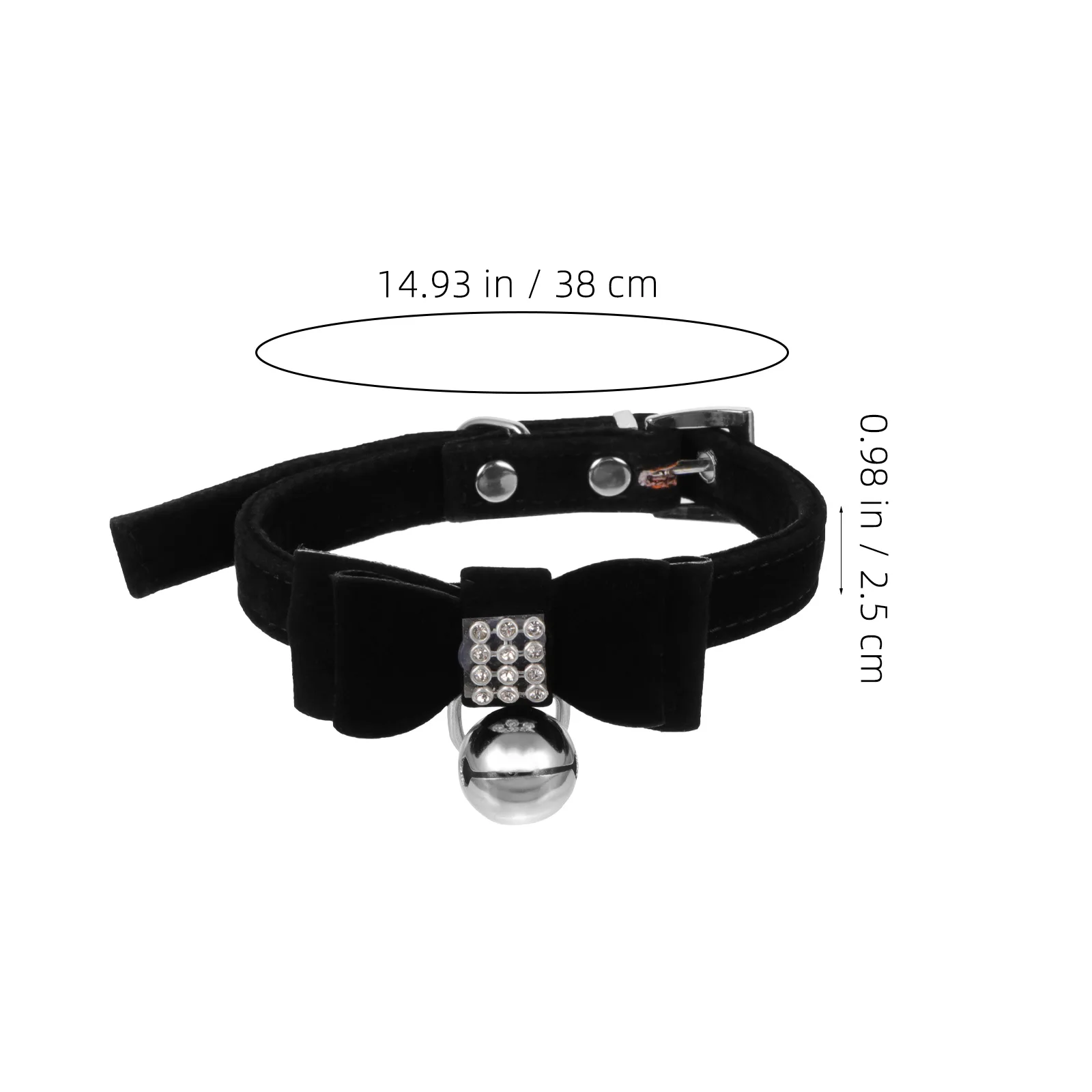 

Adjustable Cat Collar Kitten Dog Puppy Rhinestone Holiday Party Christmas Birthday Decor Pet Supplies