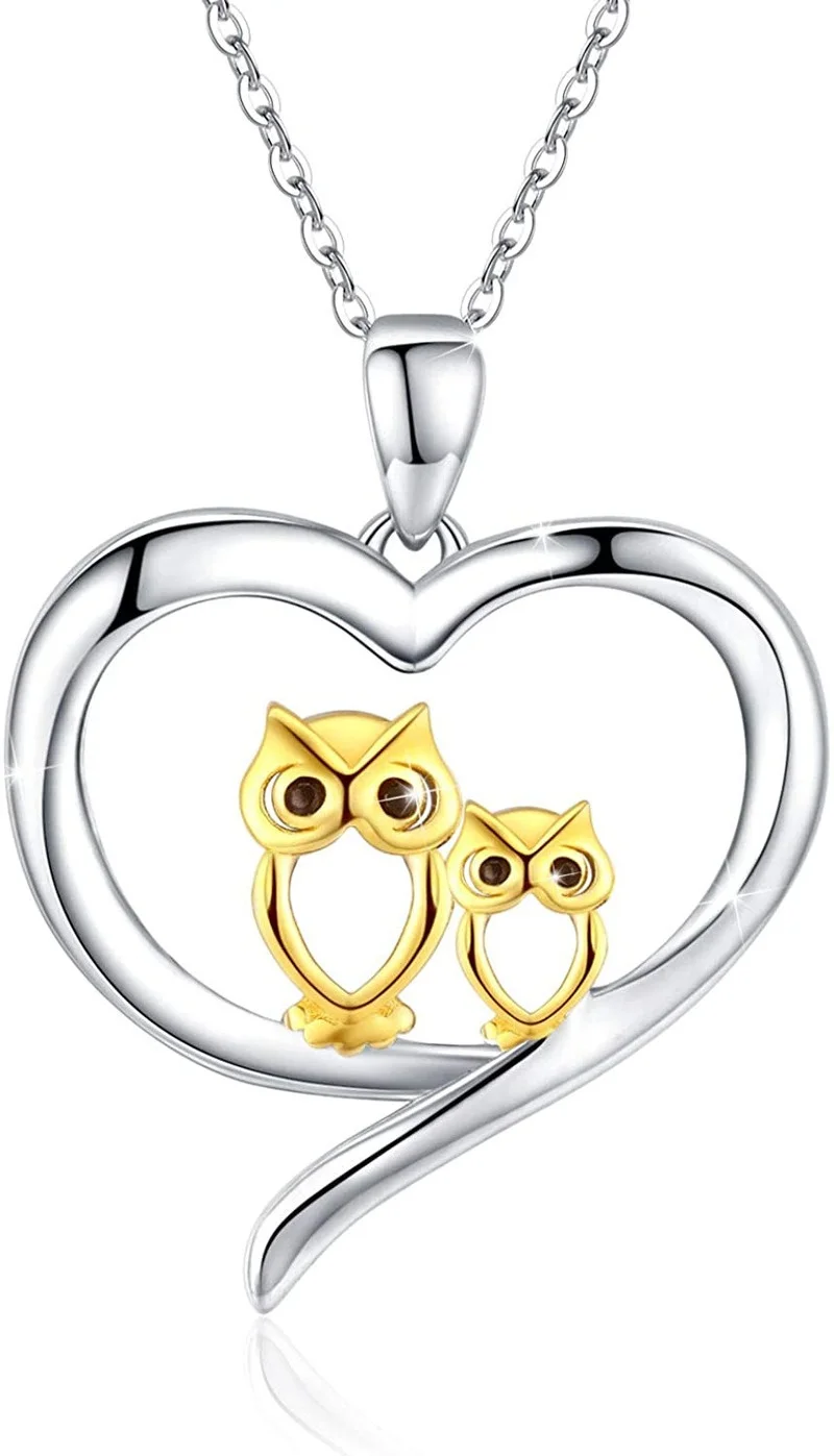 3 styles Owl Necklace,  Jewelry for Women Silver Gold Necklace Gifts for Lover