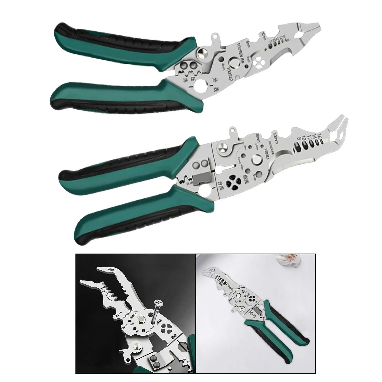 Wire Stripper Multifunctional Wire Pliers Tool for Wire Cutting Crimping