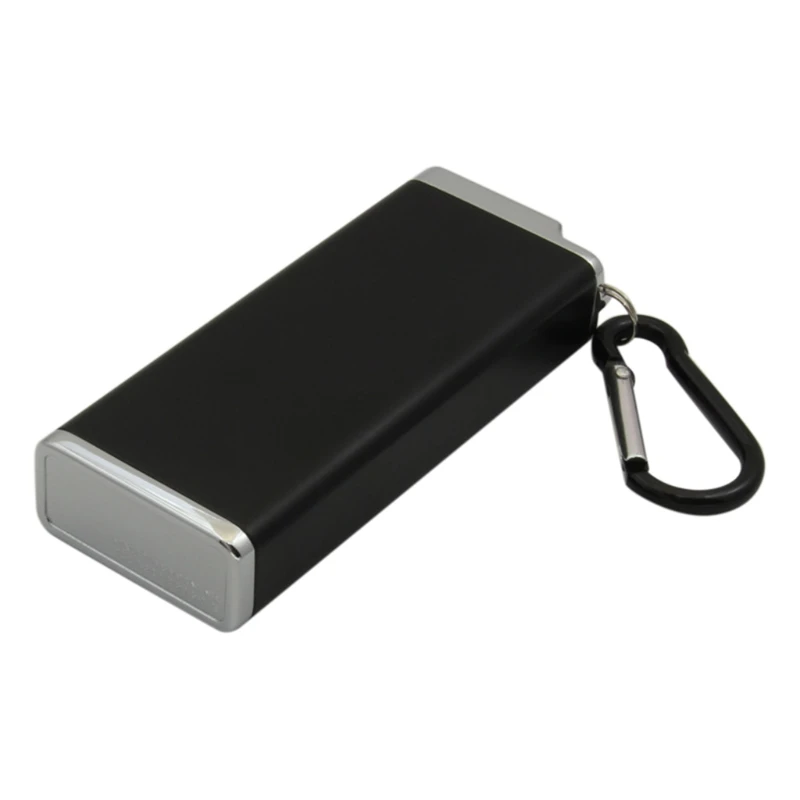 Imagem -02 - Fumar ao ar Livre para Case Caixas Titular Fumar Cases Dispensers Black Silver Economia de Espaço e Fácil de Transportar Prata Preta