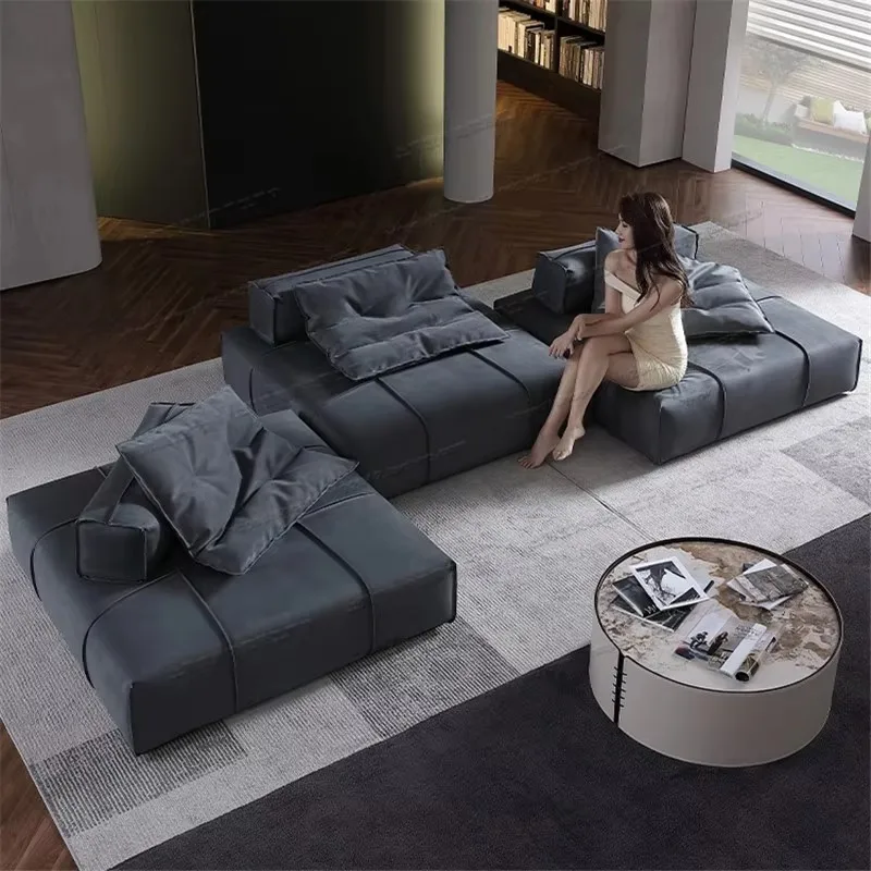 

Gray Designer Living Room Sofas Luxury Aesthetic Modular Lazy Living Room Sofas Recliner Sleeper Couch Wohnzimmer Furniture Home