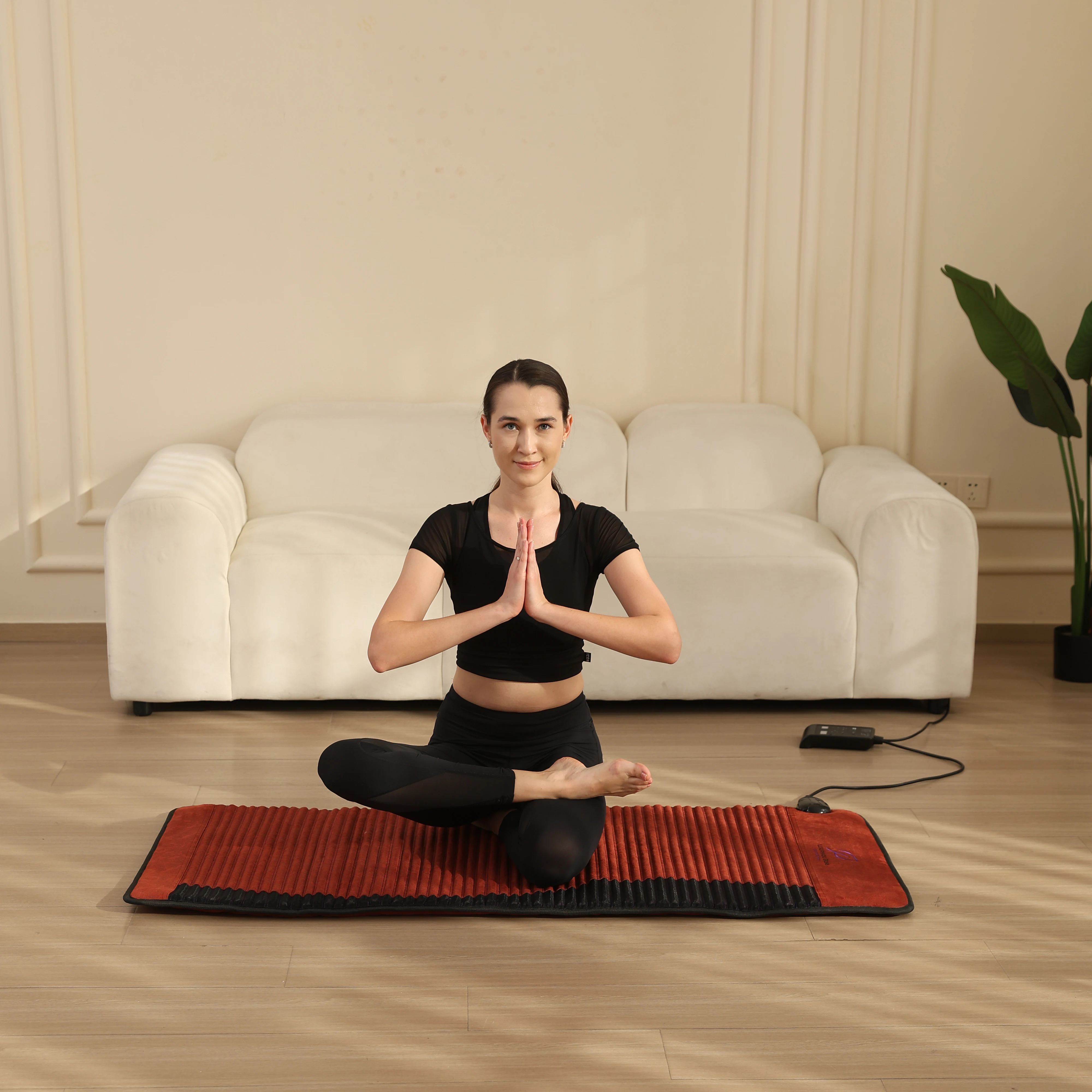 

Роскошный инфракрасный коврик D128 Bio Pemf, аметистовая терапия, нагрев, турмалин, массажная подушка для тела, хрустальная подушка, домашний коврик для сауны