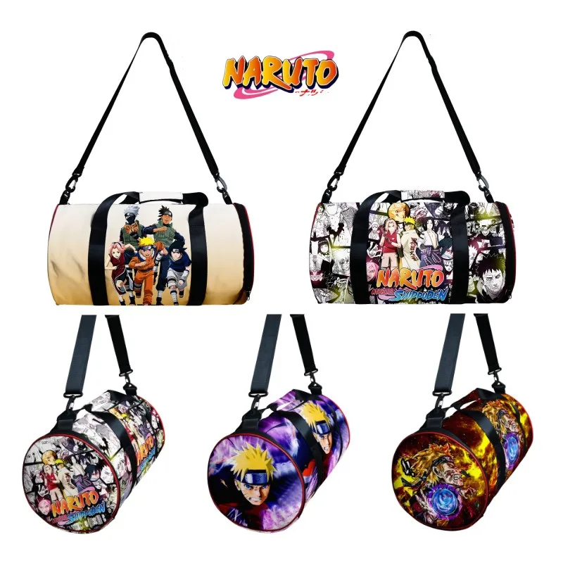 

NEW Anime Naruto Sports Gym Bag 30L with Compartment Waterproof Bag Sasuke Handbag Crossbody Support Durable Fitness Travel Bags