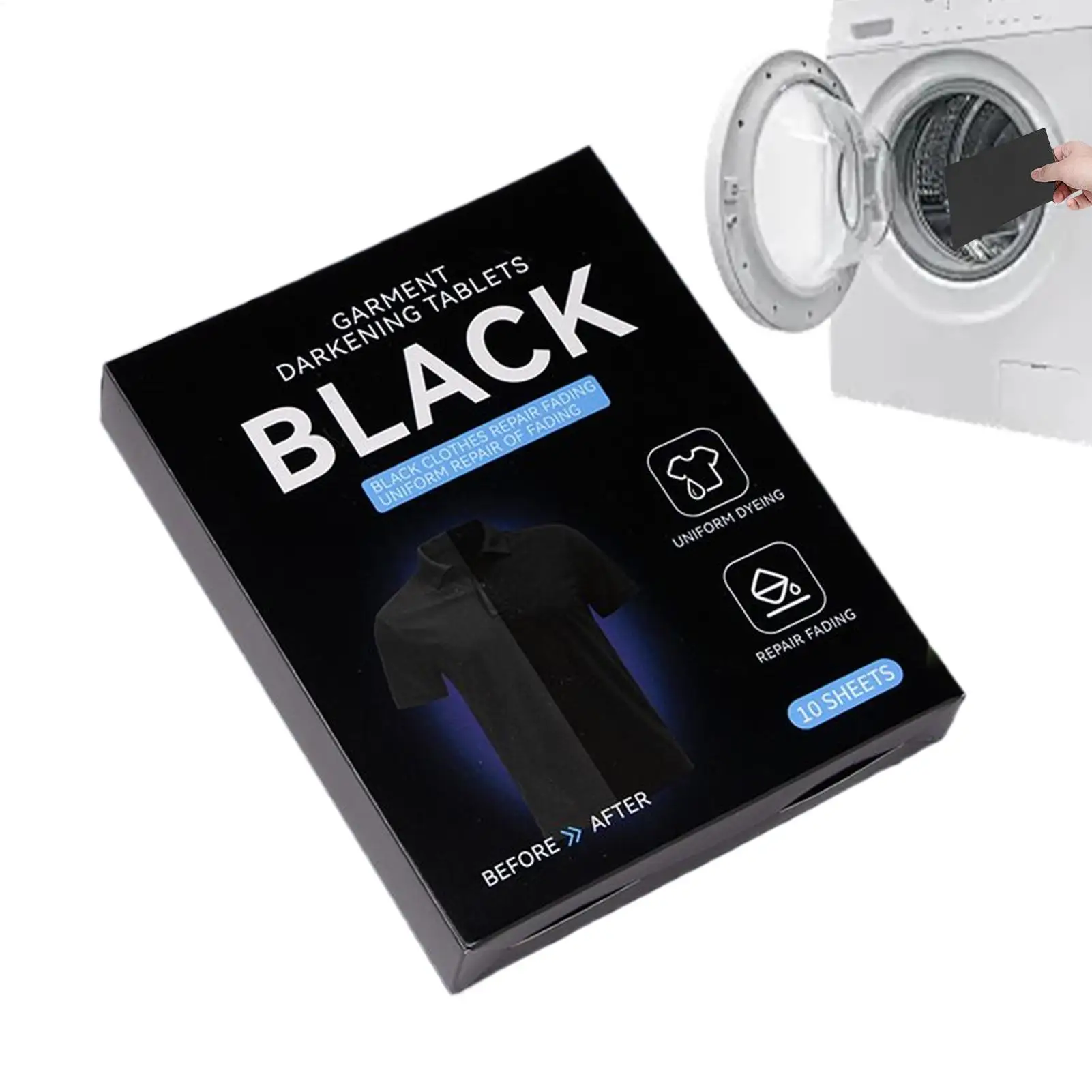 Fabric Dye Restore Color Long Lasting Laundry Natural black fabric dye can effectively lock dye prevent clothing from fading