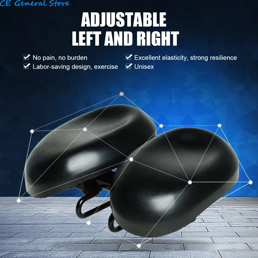 Bike Saddle No Nose Width Adjustable Bicycle Seat Soft Shock Absorbing Bicycle Cushion Cycling Seat Breathable Riding Accessorie