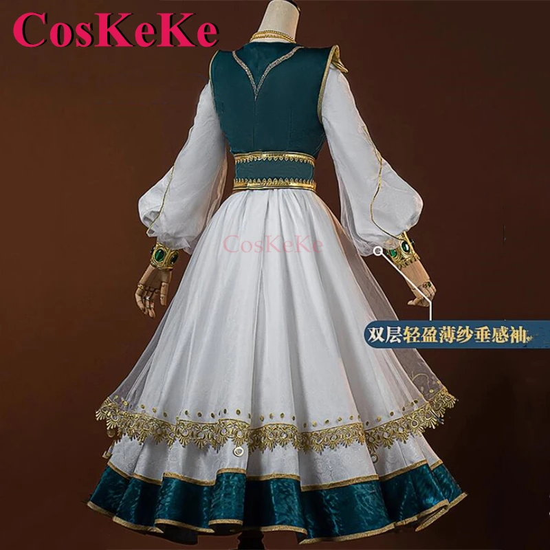 CosKeKe Anne Lester Cosplay Game Identity V Costume Toy Merchant Fashion Sweet Dress Activity Party Role Play Clothing S-XXL New