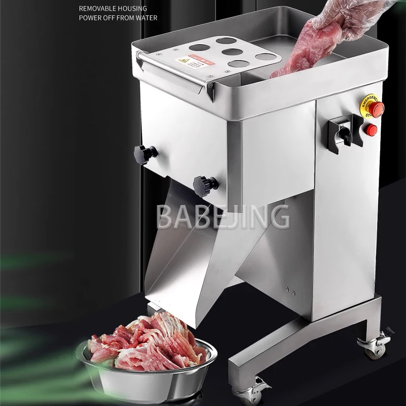 Commercial Electric Meat Slicer Multifunctional Labor-Saving Fast Fresh Cut Machine for Kitchen Restaurant