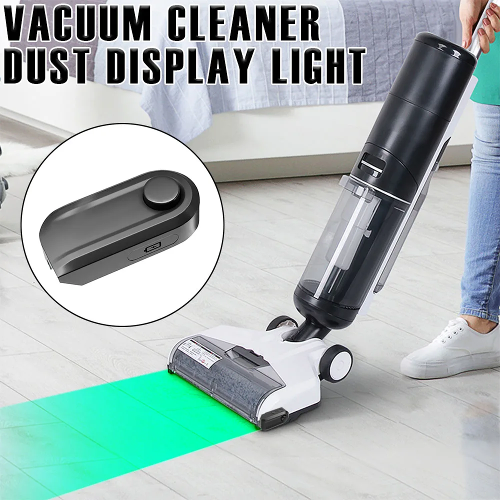 240mah Vacuum Cleaner Dust Display Light Universal Green Light Attachment Easy to Install Vacuum LED Dust Light for Home Floor