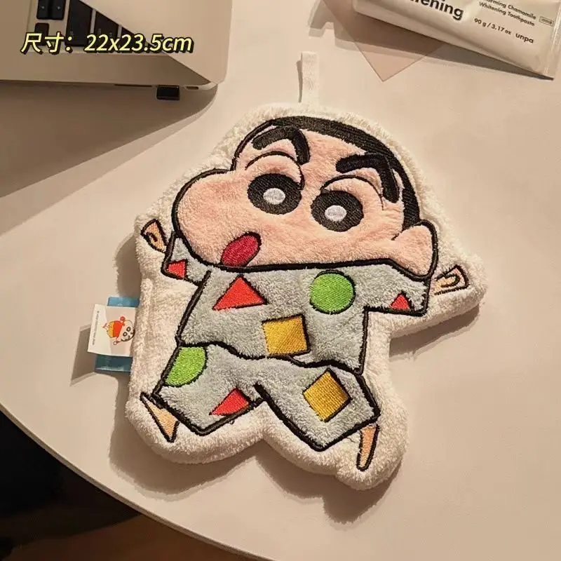 Nowy ręcznik do rąk z motywem anime Crayon Shin-chan, uroczy, wiszący, super chłonny, gruby ręcznik do łazienki i kuchni. — zdjęcie 5