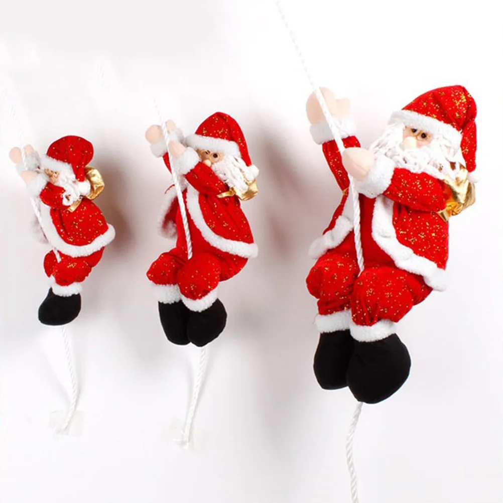 

Stair Christmas Decorations Climb Santa Claus Climbing Chimney Wall Hanging Ladder Elder