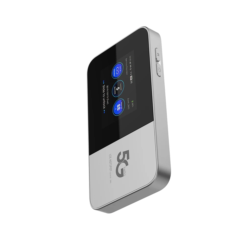 CHANEVE 5G MiFi Mobile Pocket Modem WiFi Hotspot With Sim Card Slot High Speed LTE CAT18 Portable 11ax Wireless Router 4400mAh