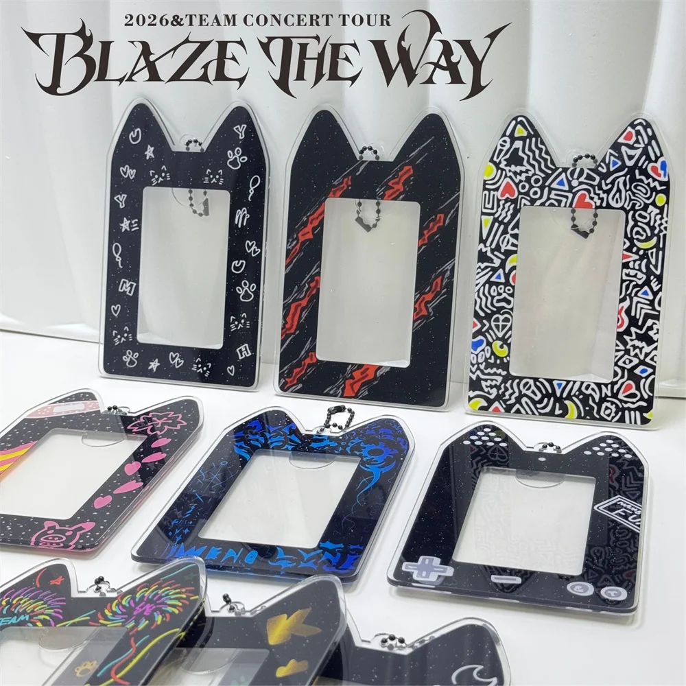 Oferta Especial: Llavero de Acrílico para Tarjetas &TEAM, Colgante de Alta Calidad para Guardar Tarjetas, Accesorios para Bolsos EJ FUMA K NICHOLAS YUMA
