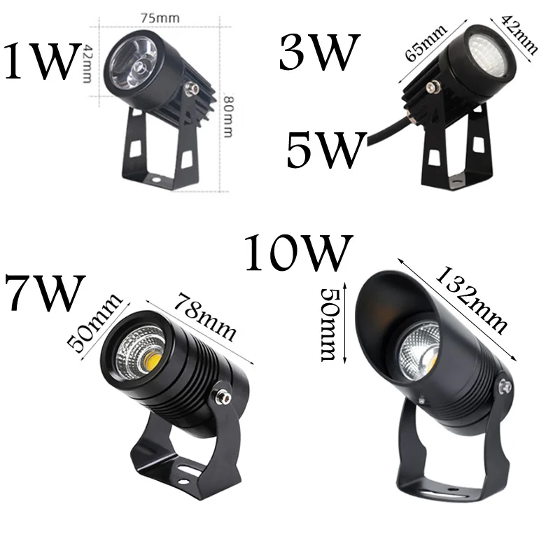 3W 5W 10W Outdoor Garden Landscape Light AC220V 110V DC12V LED Lawn Lamp COB Waterproof Lighting Led Light Garden Path Spotlight