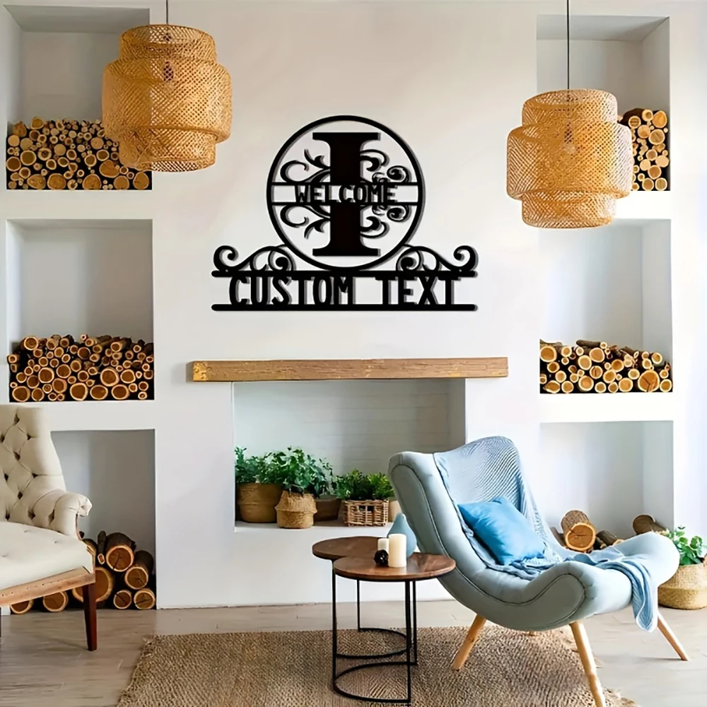 

Art Deco Metal Wall Art Customizable Art Deco Style Metal Wall Art - Reusable Irregular Shaped Alphabet Theme Sign