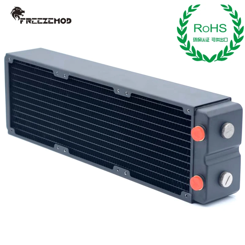 

FREEZEMOD 360mm Copper Computer Radiator 3 Layers G1/4 Thread 65MM Thick PC Water Cooling Heatsink Suitable For 120cm Fan