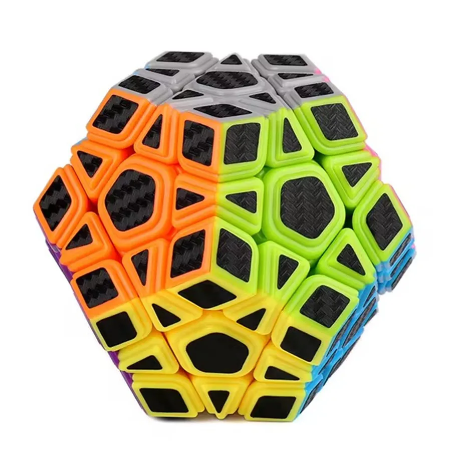 MoYu-Cube magique en fibre de carbone pour enfants, autocollant lisse, Dakota ide oblique, série Alien SQ1, 2x2, 3x3, 4x4, 5x5