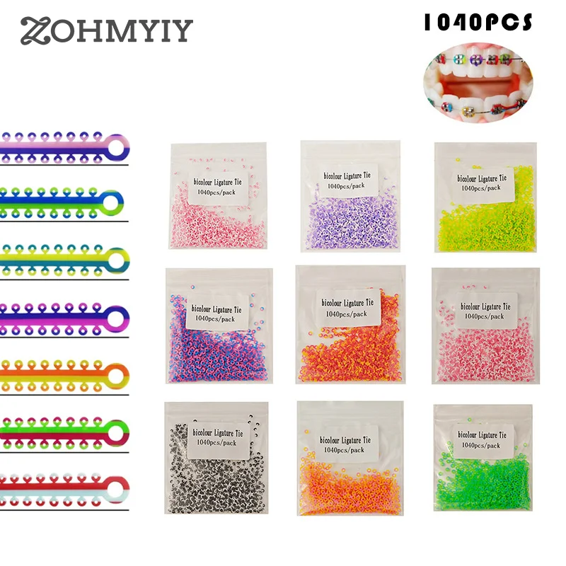 

Стоматологические Ортодонтические эластичные лигатурные галстуки, Эластомерное лигирующее кольцо, Резиновая лента для разноцветного инструмента для лечения