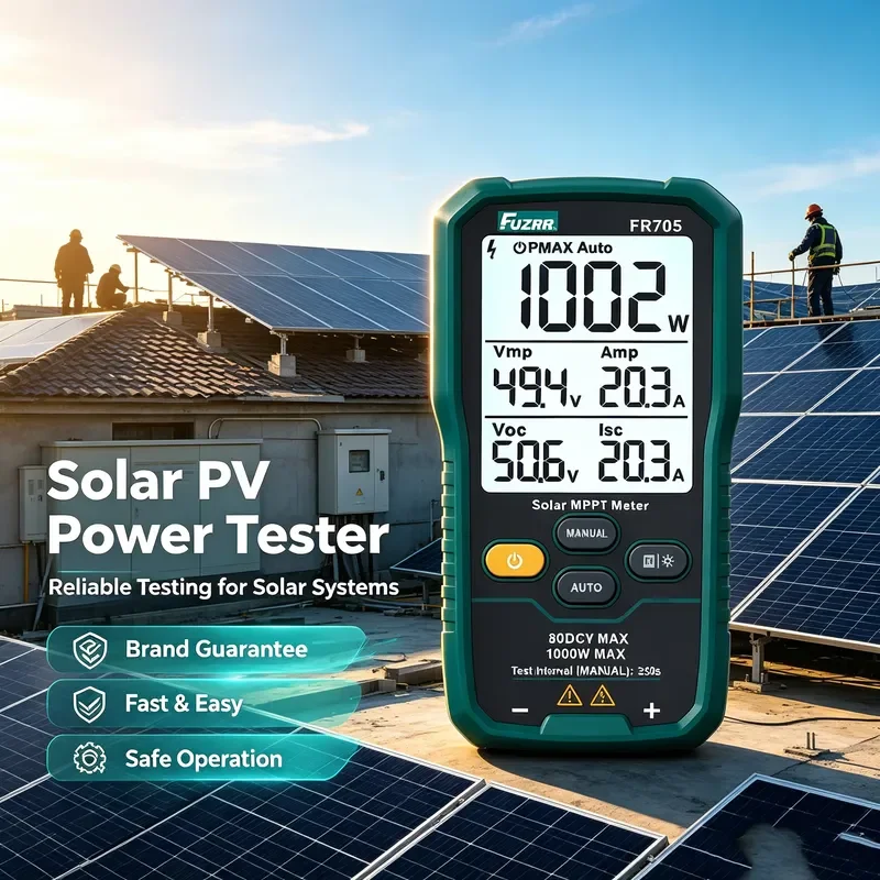 Auto Ranging Solar Power Tester PV Power Meter Rooftop PV Panel Tester high precision multifunctional