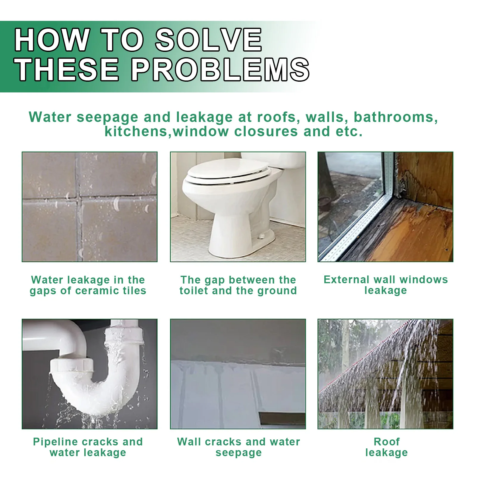 Sigillante per rivestimento impermeabile trasparente Agente impermeabile invisibile Adesivo per riparazione interni ed esterni per pareti Bagno Doccia