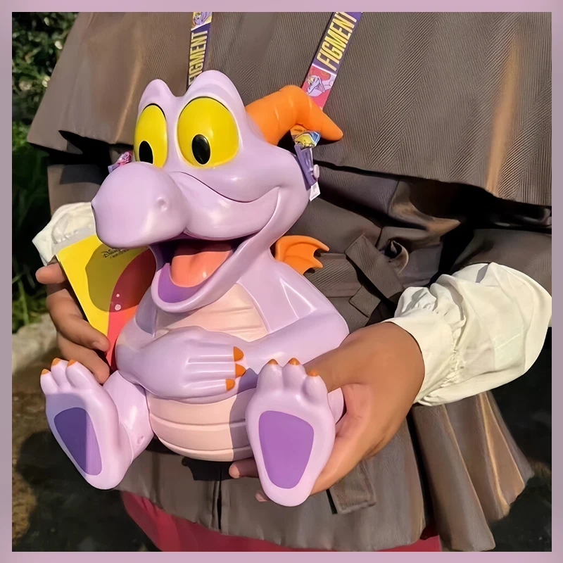 

Halloween Olu Epcot Figment 40th Anniversary Popcorn Bucket Crossbody Bag Shirley Rose Theme Birthday Gift Toy for Collectors