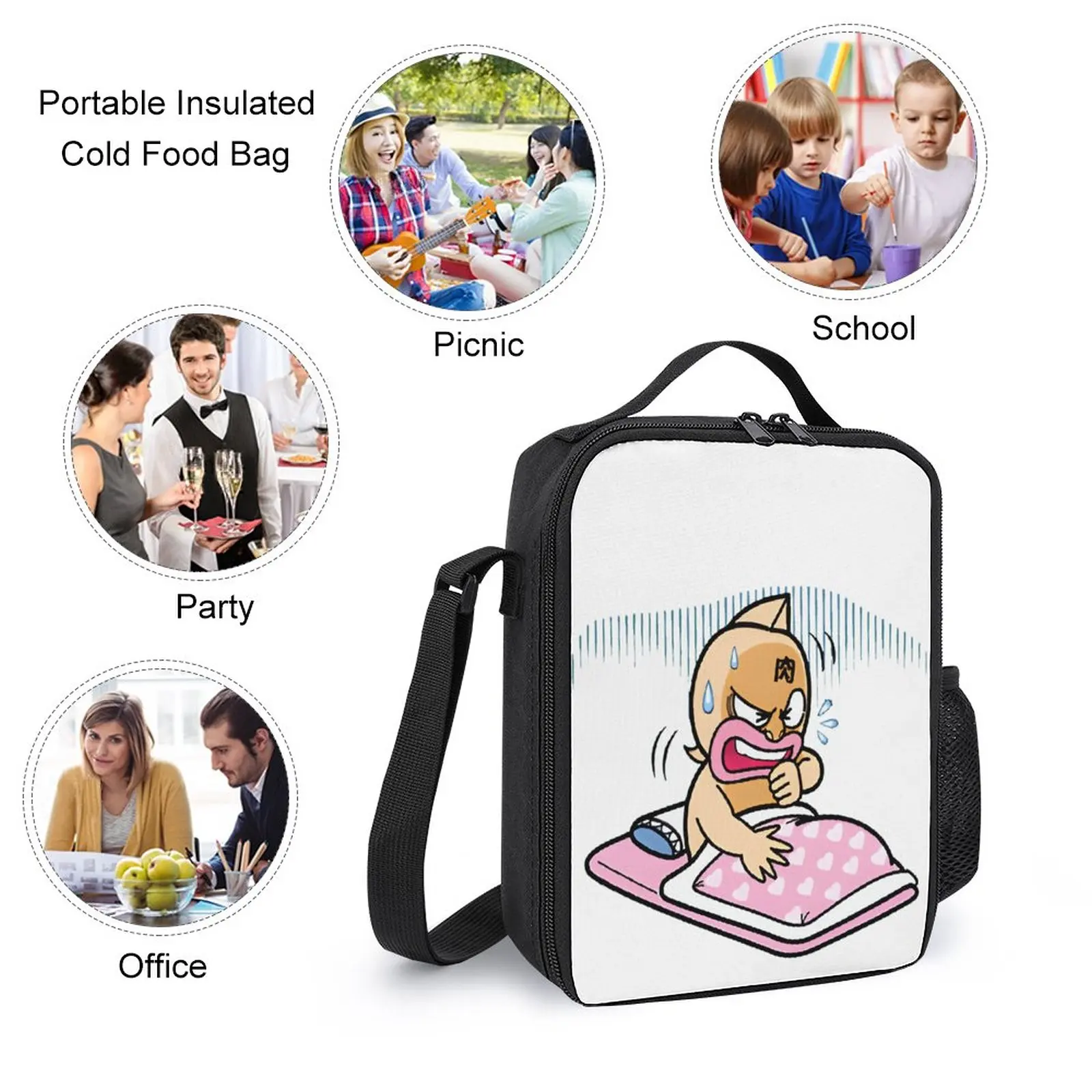 3 in 1 Set 17 Inch Backpack Lunch Bag Pen Bag  Muscle Kinnikuman Sleep Classic For Sale Secure Funny Snug Travel Blanket Roll