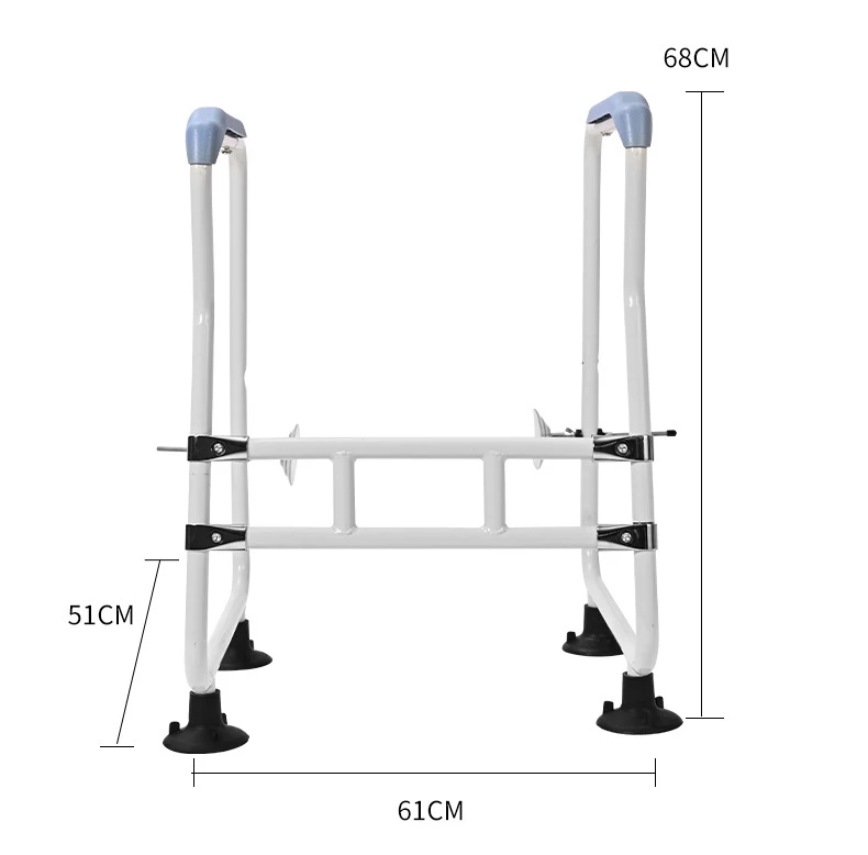 أفضل بيع المعاقين رعاية المسنين المرحاض الوقوف ارتفاع قابل للتعديل إطار السلامة السكك الحديدية الحمام كرسي المرحاض درابزين مسند الذراع #6