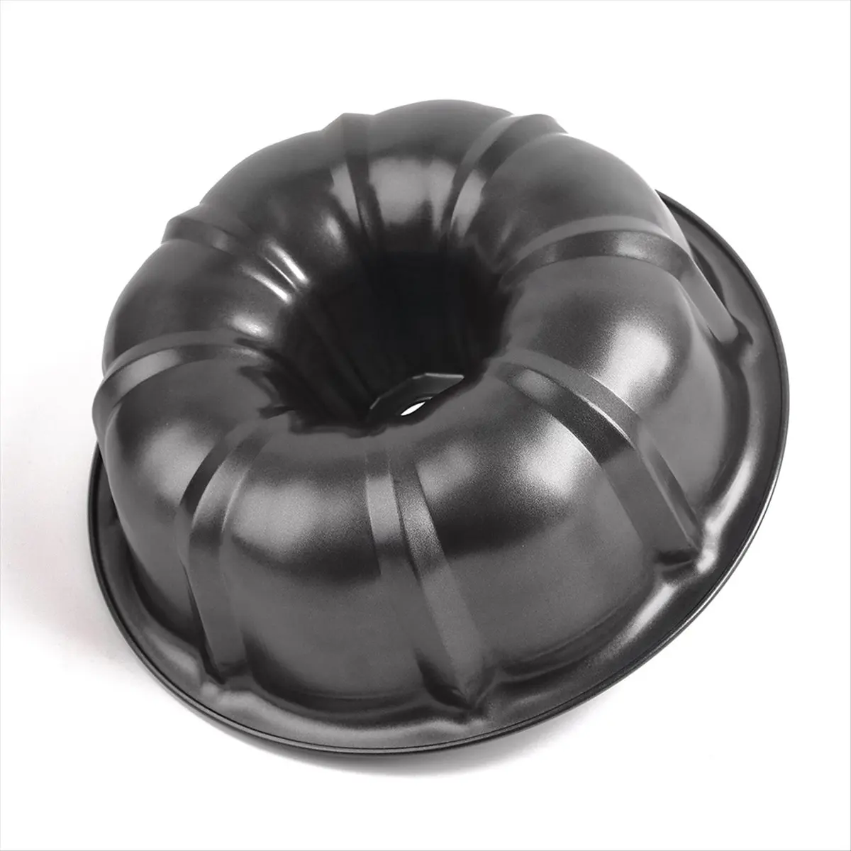 A78I 9.5inch Non-Stick Cake Pan, Heavy Duty Carbon Steel Fluted Tube Round Cake Baking Pan for Jello, Gelatin, Chocoflan
