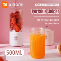 Xiaomi Portable Juicer Milk Shake Cup Small MIni Electric Wireless Juicer Home Usb Rechargeable 6 Blades Fruit Juice Blenders