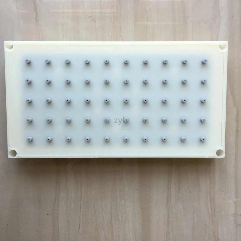 

ABS 20.5X10.8cm Rectangular Shower Screw Thread type 5 * 10 hole Top Spray Shower Head Accessories