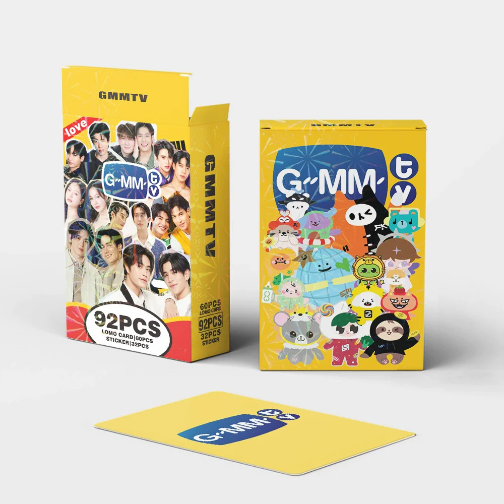 92 Pcs/Set GMMTV Series Laser Lomo Card OffGun EarthMix JoongDunk HD Photocard With Stickers Fans Gift