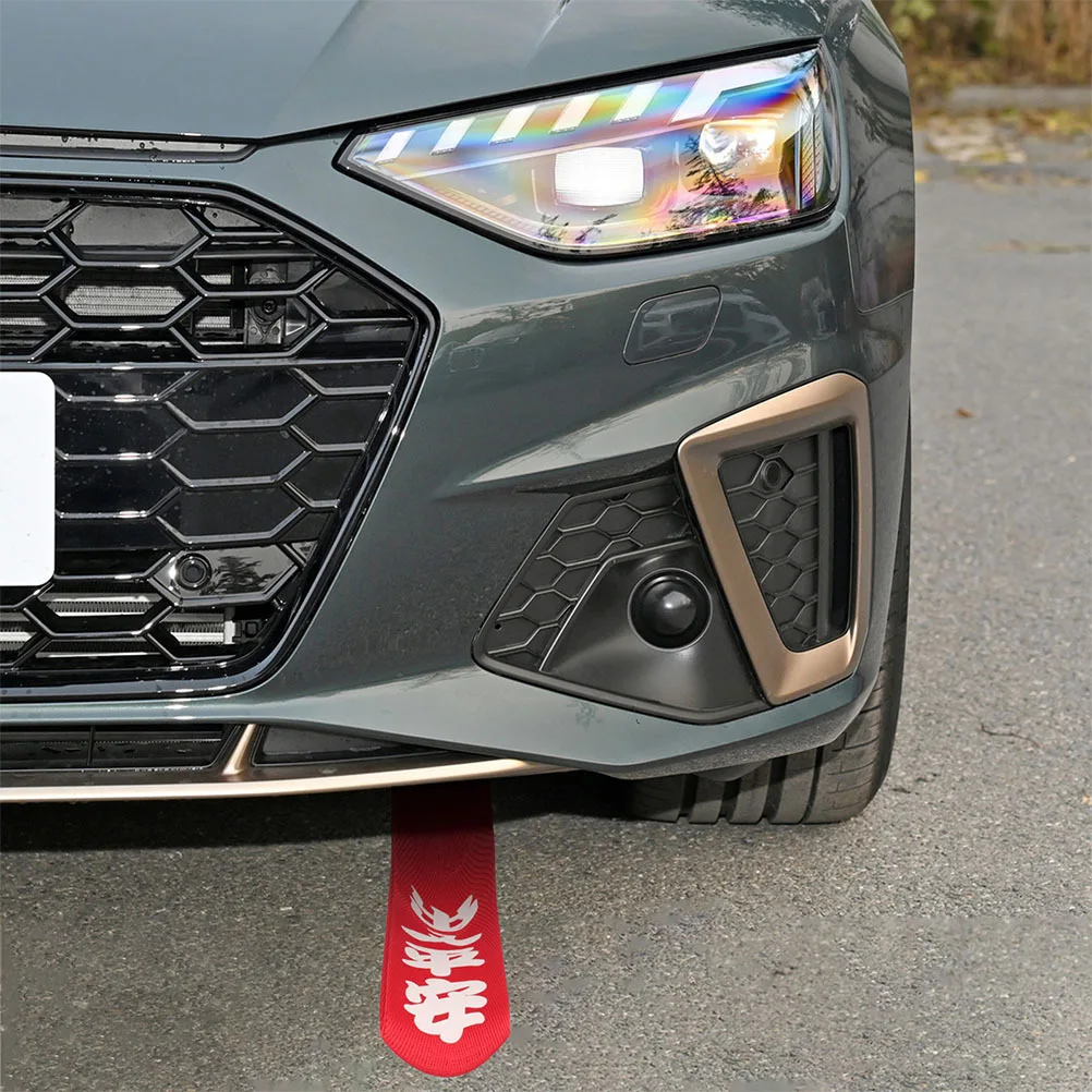 

2pcs Tow Strap Bumper Decoration Front Rear Universal Polyester Webbing For Sports Trailer Recovery Racing Towing