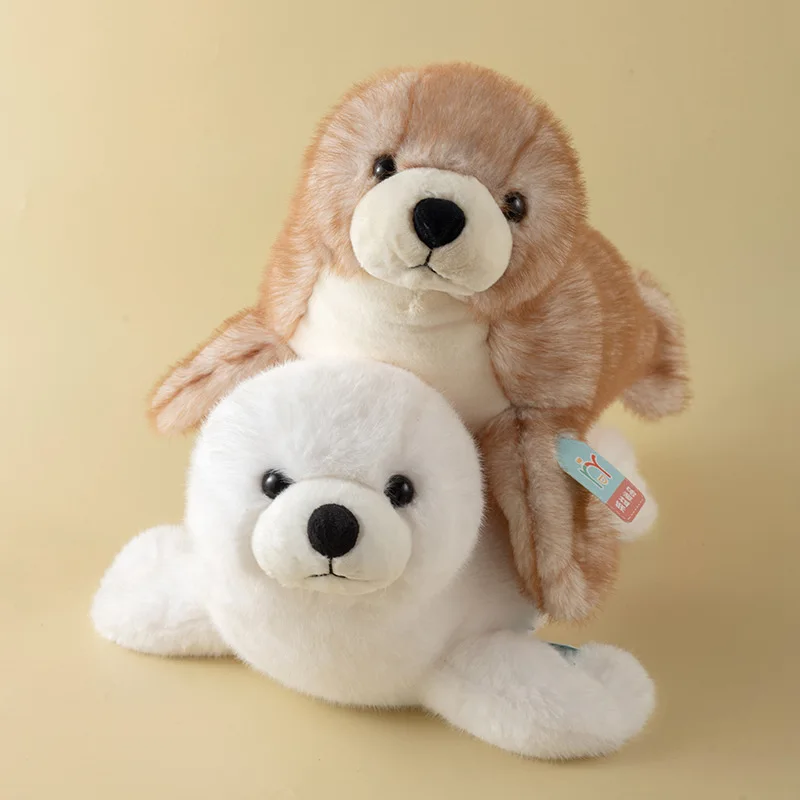 

30/37cm Cute Simulation Seal Doll Plush Toys Creative Cartoon Oceanarium Sea Lion Plush Doll Children Soothing Toy Birthday Gift