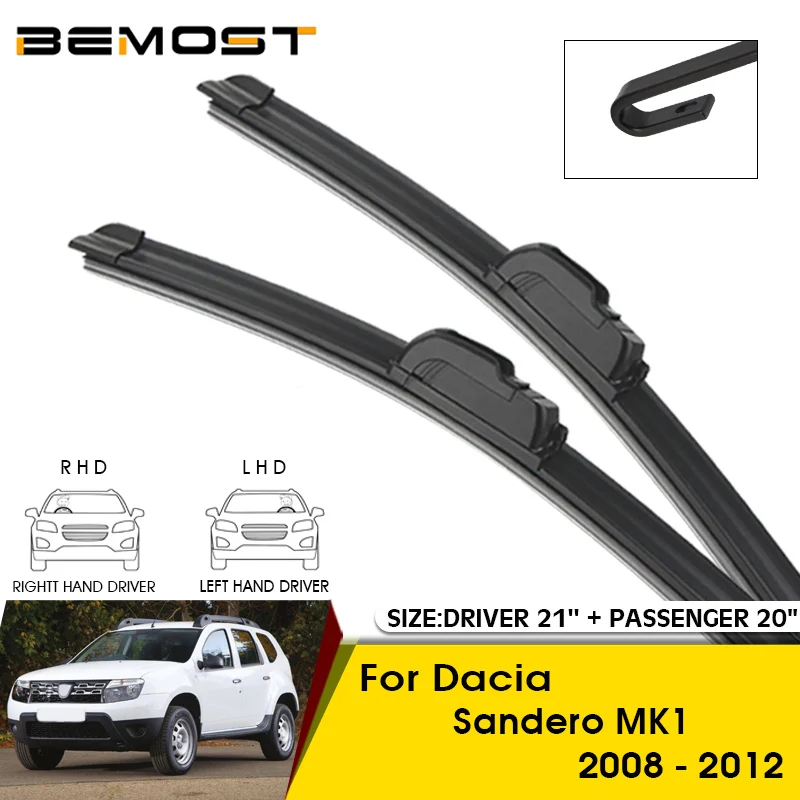 

Car Wiper Blades For Dacia Sandero MK1 2008-2012 Windshield Windscreen Front Window Blades 21"+20" Car Accessories