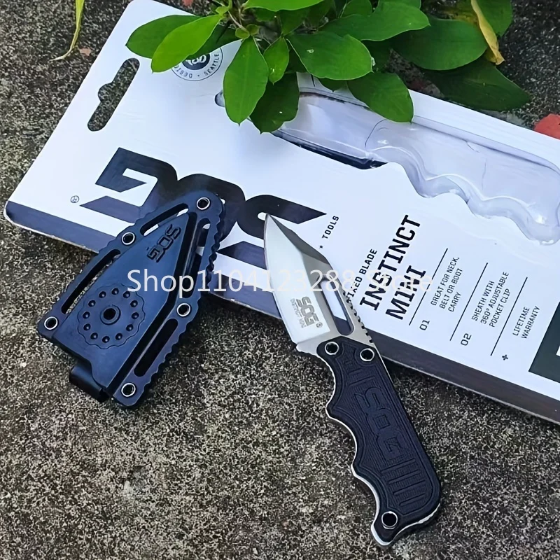 1PC High Hardness Sharp Folding Knife Fruit Knife Camping Portable Single-sided Cutting Edge Solid Wood Handle Can Be Locked