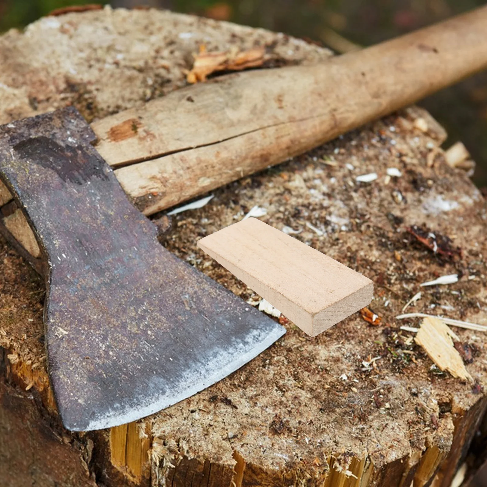 

10pcs Handle Wooden Wedges Ax Splitting Axe Accessory Handles Replacement Wooden Wedges for Axe Hoe Maintenance Repair Tool
