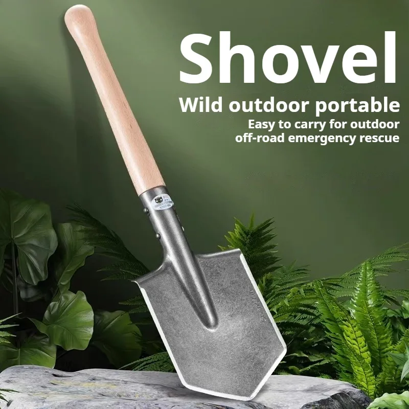 

Portable Outdoor Survival Shovel Heavy-Duty Manganese Steel Digging Tools Camping Fishing Car Emergency Camping Supplies