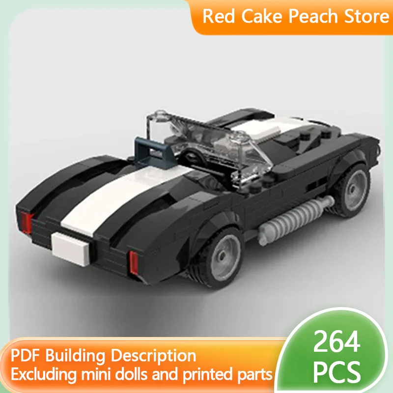 

Speed Champion Model MOC Bricks 427 Retro Convertible Sports Car Modular Technology Assemble Children Suit Toys Gifts Holiday