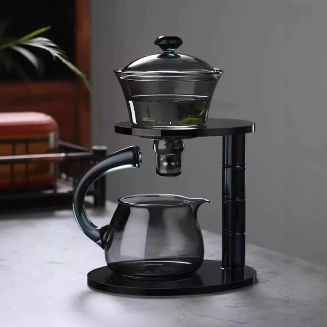 

Креативный полуавтоматический стеклянный чайный набор для дома, специальное предложение: набор для чаепития Гунфу, оборудование для заваривания чая для ленивых